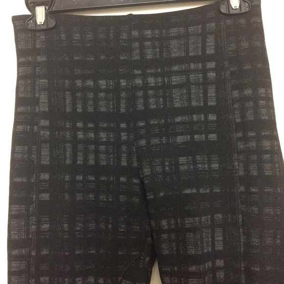 LYSSE Women's Natalie Charcoal Check Ponte Legging Shape-Wear Pants Gray/Black-S - Picture 7 of 8